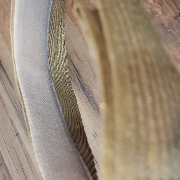 CAPPELLI STRAWORLD Tan Gold Paper Polyester Hook & Loop Adjustable Strap Visor - Picture 6 of 12